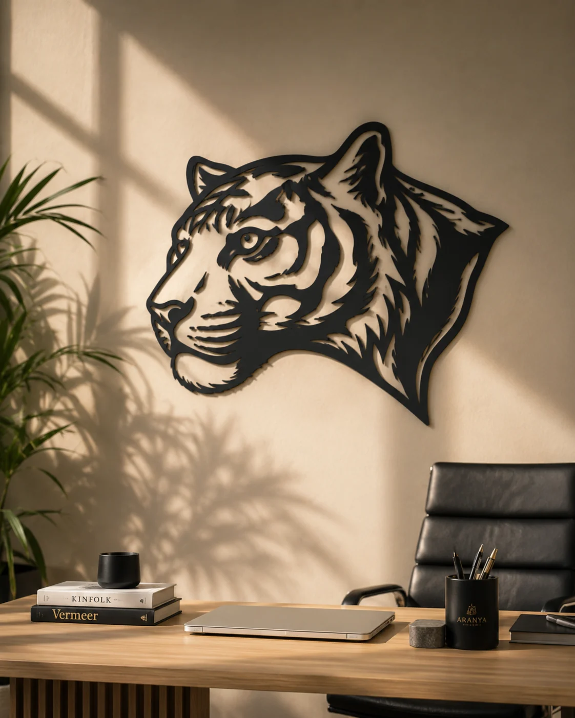 Royal Bengal Tiger Silhouette Wall Art