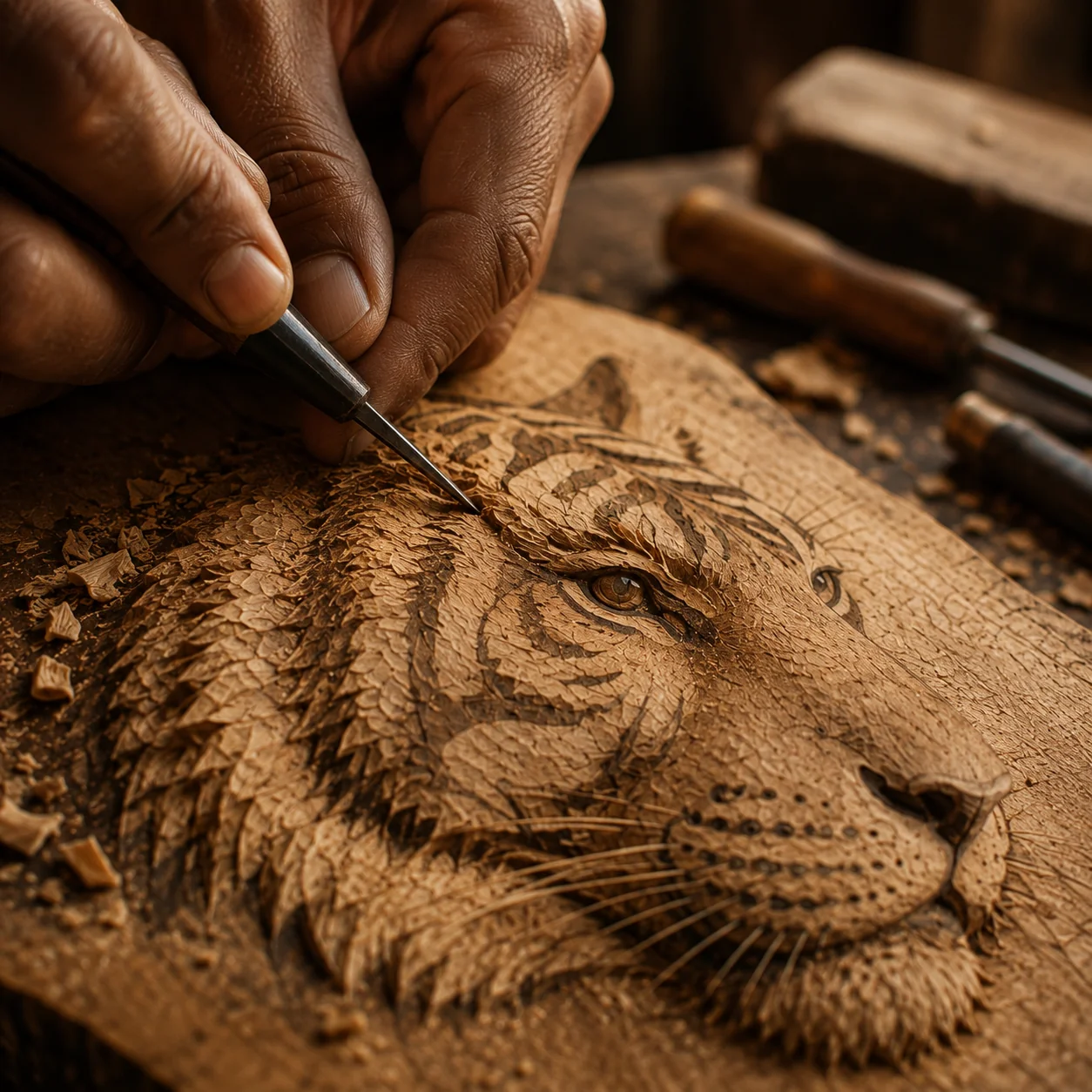 Artisan finish — Natural oil buffing and brass seasoning